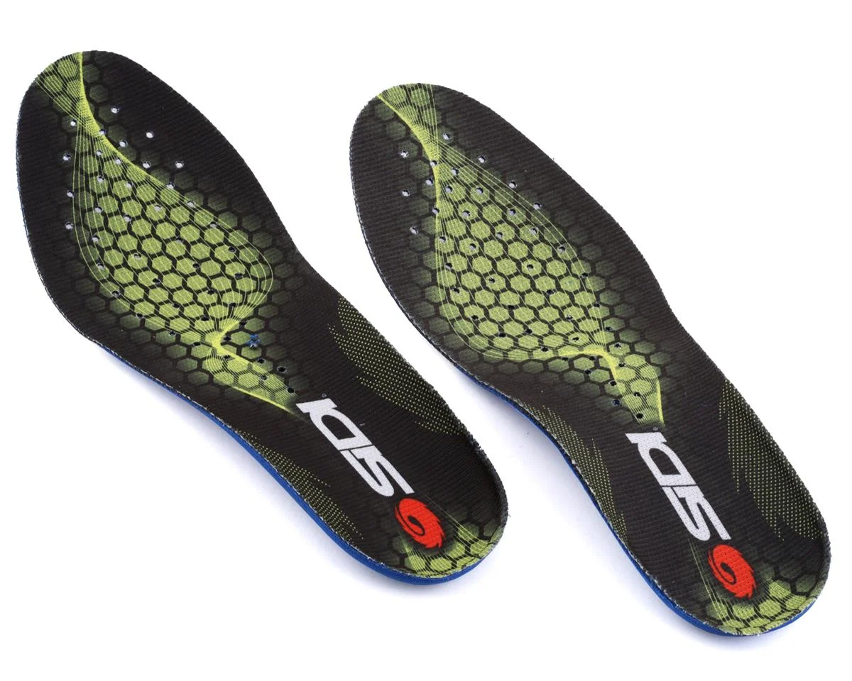 Sidi Bike Shoes Comfort Fit Insoles (Black/Yellow/Blue/White) (39)